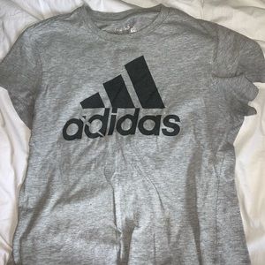 2 adidas cropped shirts